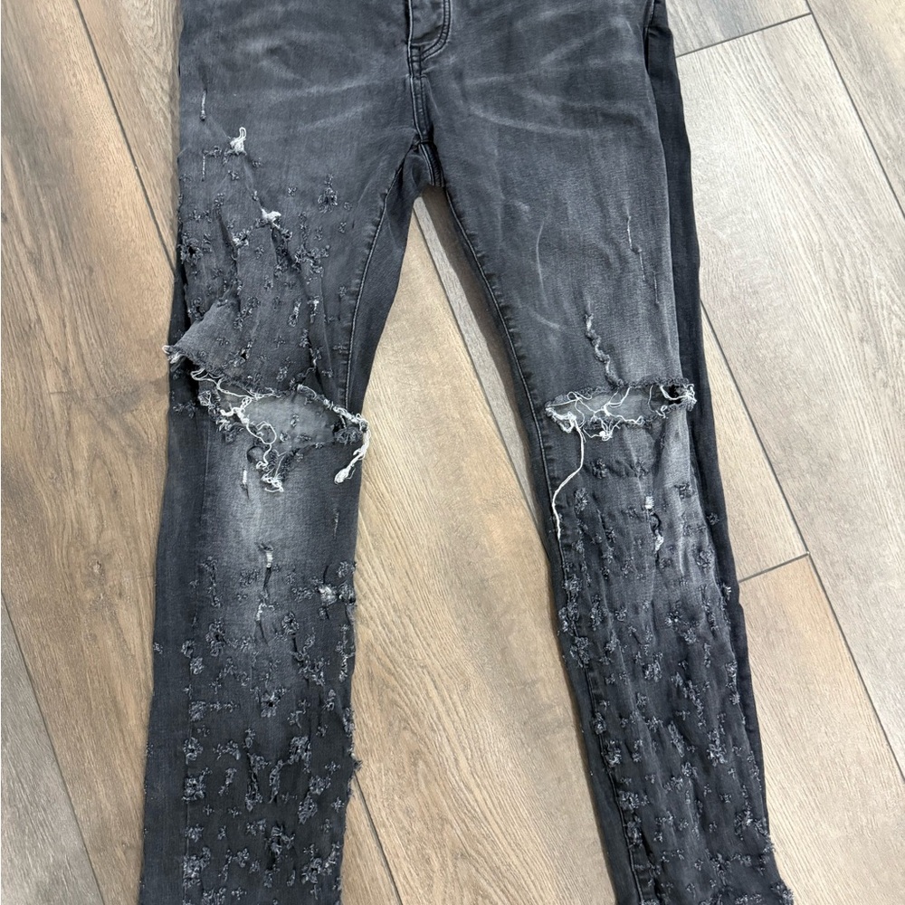 Distressed Black Jeans for Men